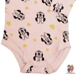 Disney Minnie Maus Baby Kleinkind Gestreifter Langarm Body Strampler -Bekleidung Peripherie mini body 01c