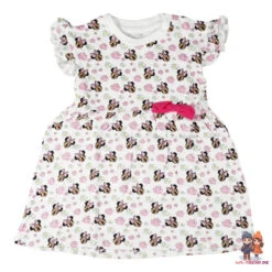 Disney Minnie Maus Mädchen Baby 2 Tlg Set Kleid Plus Leggings Gr. 62 - 86 -Bekleidung Peripherie minn byby set 01b