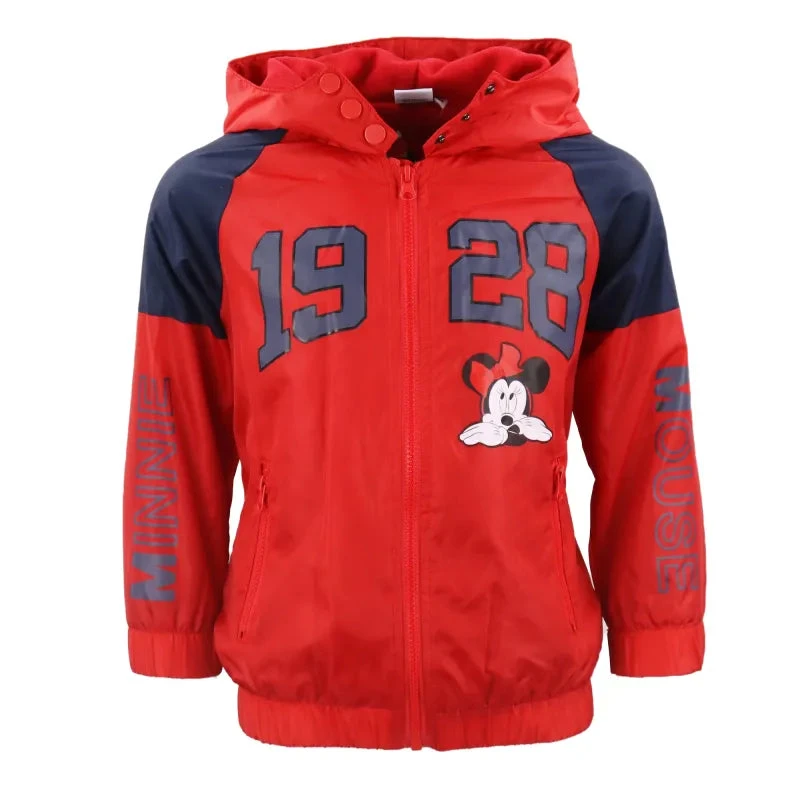 Disney Minnie Mouse Kinder Regenjacke Jacke Mit Kapuze Gefüttert 4 Disney Minnie Mouse Kinder Regenjacke Jacke Mit Kapuze Gefüttert – Bild 2