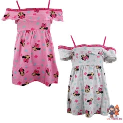 Disney Minnie Maus Mädchen Kinder Kleid Sommerkleid