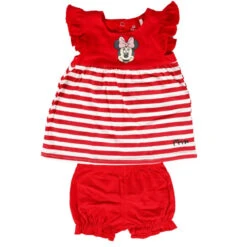 Disney Minnie Maus Mädchen Baby 2tlg. Set Kurzarm Bluse Plus Shorts