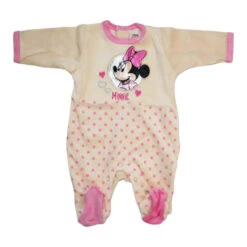Disney Minnie Maus Baby Kleinkind Strampler Einteiler Velours