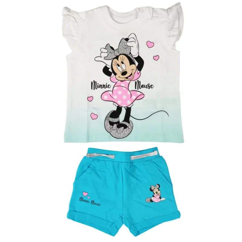 Disney Minnie Maus Mädchen Baby 2 Tlg Set Shirt Plus Shorts 4 Disney Minnie Maus Mädchen Baby 2 Tlg Set Shirt Plus Shorts – Bild 2