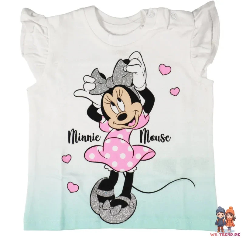 Disney Minnie Maus Mädchen Baby 2 Tlg Set Shirt Plus Shorts 5 Disney Minnie Maus Mädchen Baby 2 Tlg Set Shirt Plus Shorts – Bild 3