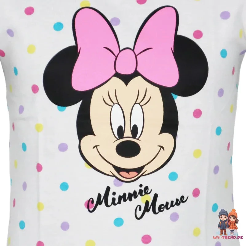 Disney Minnie Maus Kinder Mädchen Kurzarm T-Shirt Top 4 Disney Minnie Maus Kinder Mädchen Kurzarm T-Shirt Top – Bild 2
