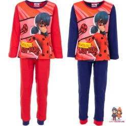 Miraculous Ladybug Kinder Schlafanzug Pyjama Lang