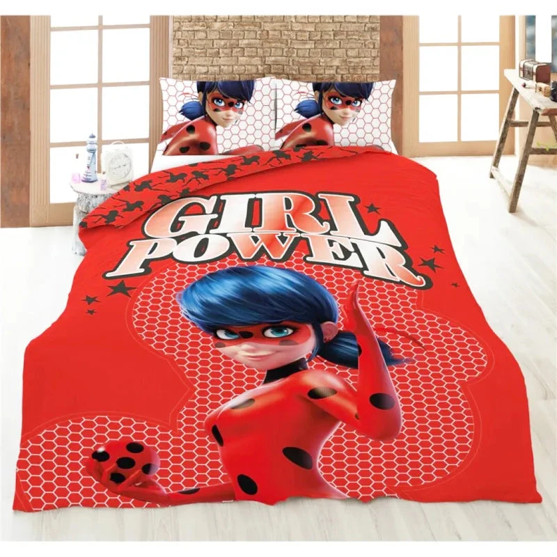 Miraculous Ladybug Mikrofaser Kinder Bettwäsche Set 3 Miraculous Ladybug Mikrofaser Kinder Bettwäsche Set