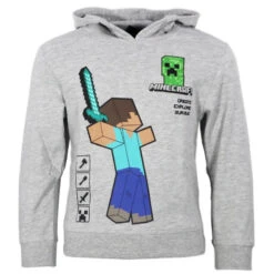 Minecraft Creeper Steve Kinder Hoodie Kapuzenpullover Pulli Pullover