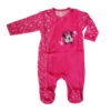 Disney Minnie Maus Baby Kleinkind Strampler Einteiler Velour -Bekleidung Peripherie mm stra pink 01a