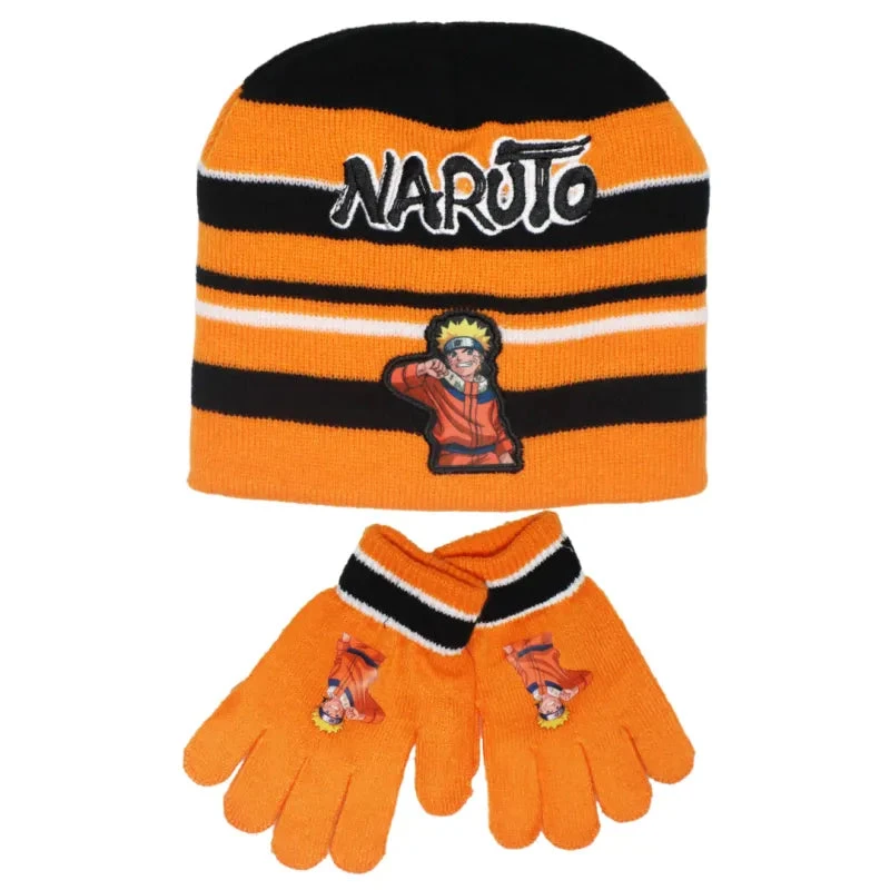Anime Naruto Shippuden Jungen Wintermütze Mütze Plus Handschuhe 54/56 4 Anime Naruto Shippuden Jungen Wintermütze Mütze Plus Handschuhe 54/56 – Bild 2
