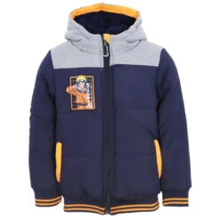 Anime Naruto Shippuden Kinder Jungen Kapuzen Winterjacke