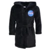 NASA Space Center Jungen Fleece Bademantel Mit Kapuze -Bekleidung Peripherie nasa bademantel 01a