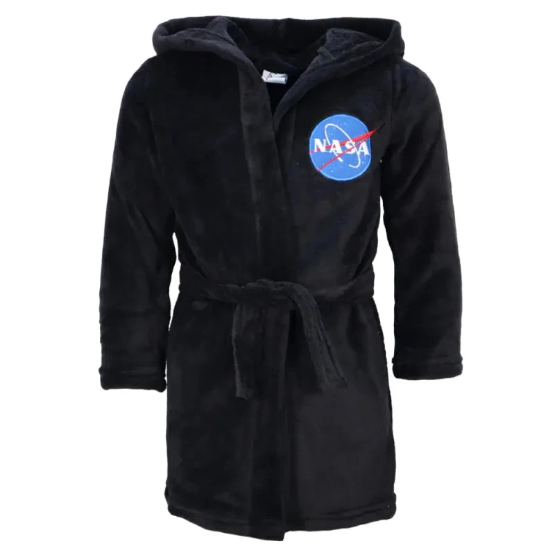 NASA Space Center Jungen Fleece Bademantel Mit Kapuze 3 NASA Space Center Jungen Fleece Bademantel Mit Kapuze