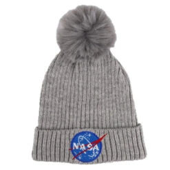 NASA Space Center - Mädchen Damen Herbst Wintermütze Bommelmütze
