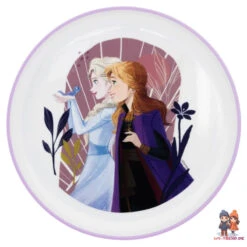 Disney Die Eiskönigin Elsa Geschirr-Set 5 Teilig Becher Teller Schüssel Besteck -Bekleidung Peripherie non slip bicolor premium plate frozen trust the journey