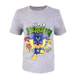 Paw Patrol Super Heroes Kinder T-Shirt Grau
