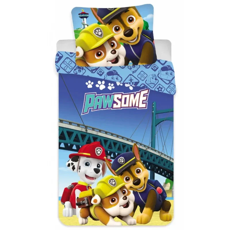 Paw Patrol Chase Baby Bettwäsche 2tlg Set 100x135 40x60 Cm 100% Baumwolle 3 Paw Patrol Chase Baby Bettwäsche 2tlg Set 100x135 40x60 Cm 100% Baumwolle