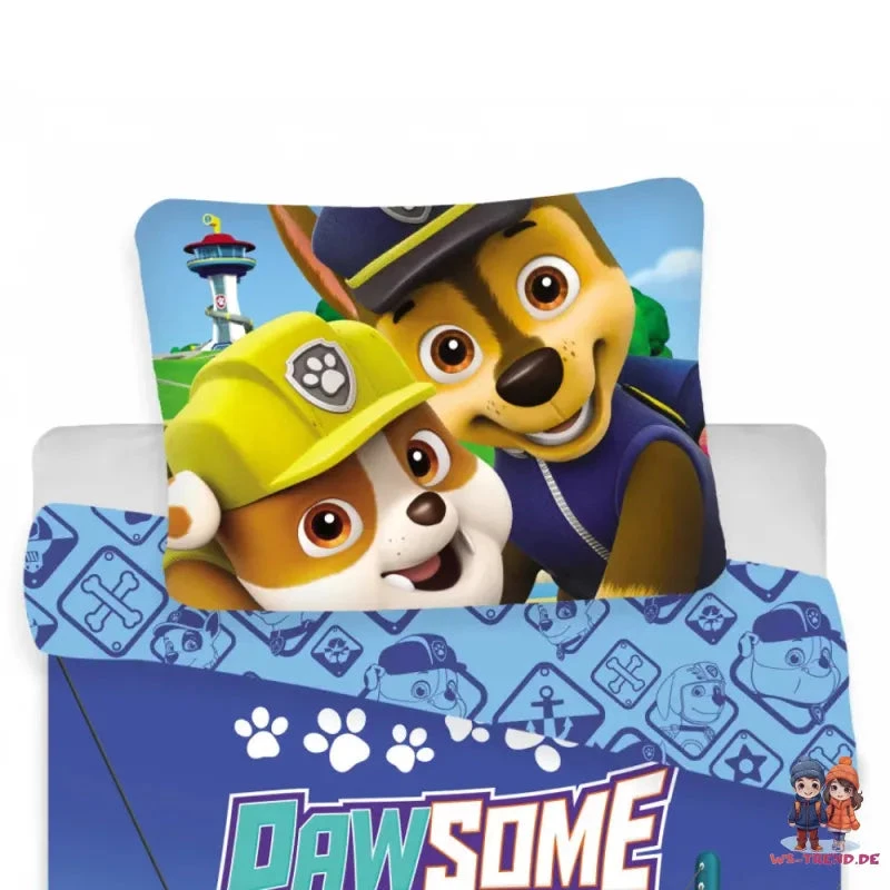 Paw Patrol Chase Baby Bettwäsche 2tlg Set 100x135 40x60 Cm 100% Baumwolle 5 Paw Patrol Chase Baby Bettwäsche 2tlg Set 100x135 40x60 Cm 100% Baumwolle – Bild 3
