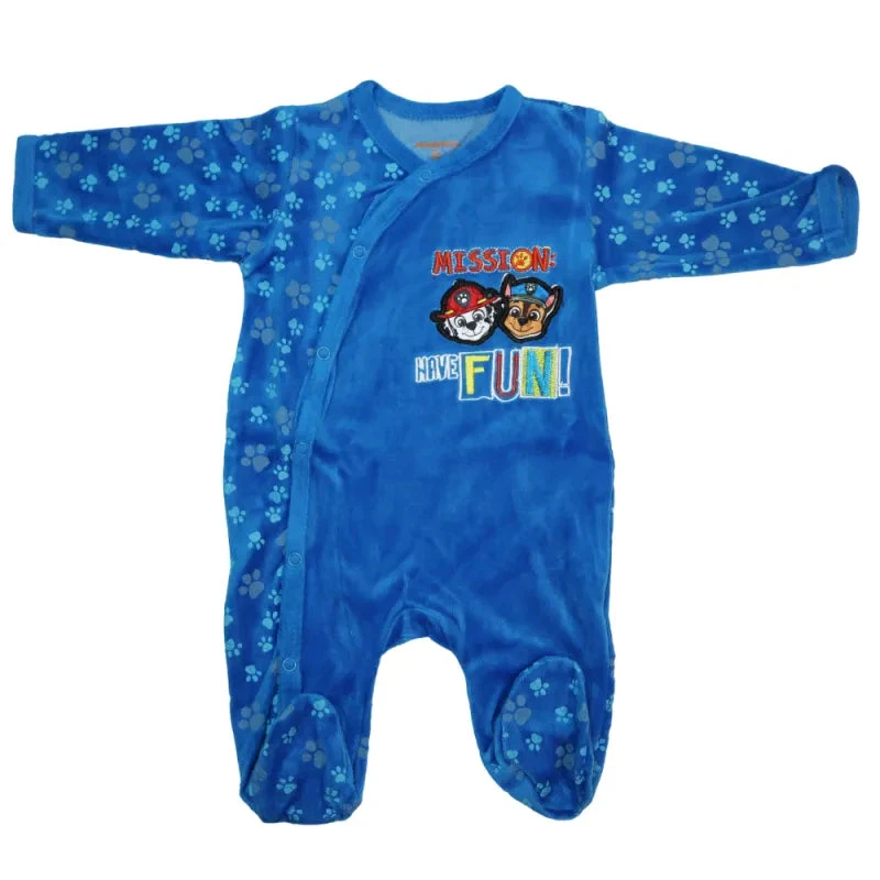 Paw Patrol Chase Baby Kleinkind Velour Body Strampler Einteiler 4 Paw Patrol Chase Baby Kleinkind Velour Body Strampler Einteiler – Bild 2