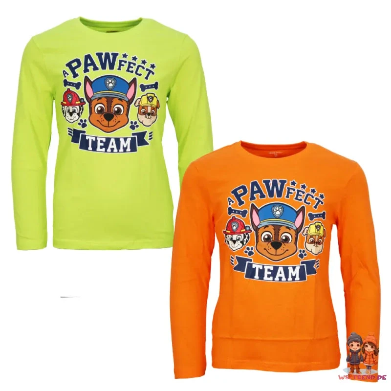 Paw Patrol Chase Marshall Kinder Langarm Shirt 3 Paw Patrol Chase Marshall Kinder Langarm Shirt
