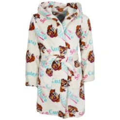 Paw Patrol Skye Mädchen Fleece Bademantel Mit Kapuze