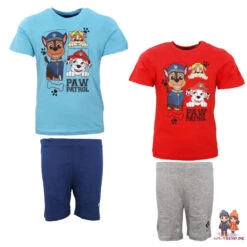 Paw Patrol Kinder Kurzarm Schlafanzug Pyjama Shirt Shorts
