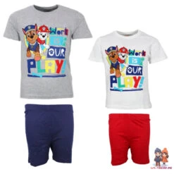 Paw Patrol Kinder Kurzarm Schlafanzug Pyjama Nachtwäsche