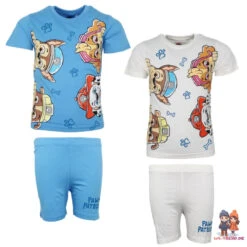 Paw Patrol Kinder Jungen Kurzarm Schlafanzug Pyjama Shirt Shorts