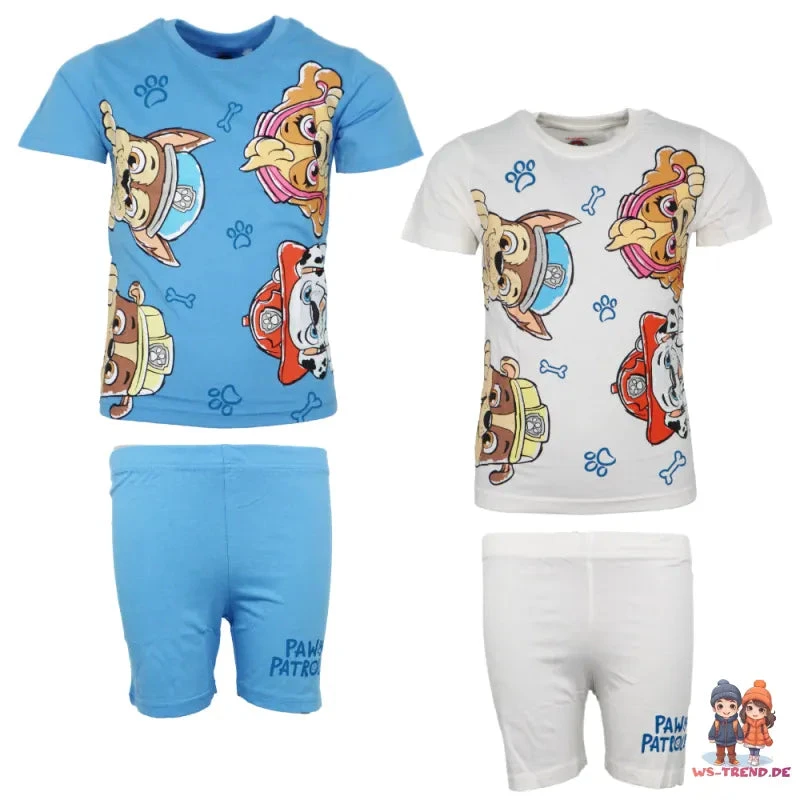 Paw Patrol Kinder Jungen Kurzarm Schlafanzug Pyjama Shirt Shorts 3 Paw Patrol Kinder Jungen Kurzarm Schlafanzug Pyjama Shirt Shorts