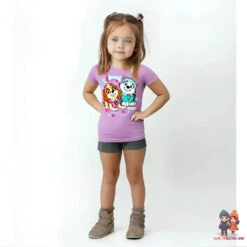 Paw Patrol Skye Everest Kinder Mädchen T-Shirt Shirt -Bekleidung Peripherie paw shirt 01e