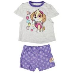 Paw Patrol Skye Mädchen Baby Kurzarm Shirt Plus Shorts -Bekleidung Peripherie paw shirt shorts 01d