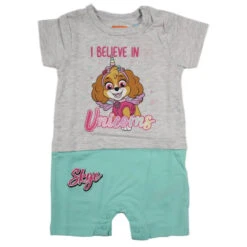 Paw Patrol Mädchen Baby Kurzarm Body Strampler 13 Paw Patrol Mädchen Baby Kurzarm Body Strampler -Bekleidung Peripherie paw skye baby 01d