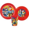 Paw Patrol Chase Marshall Kinder Geschirr-Set 3 Teilig Becher Teller Schüssel -Bekleidung Peripherie paw tell 01
