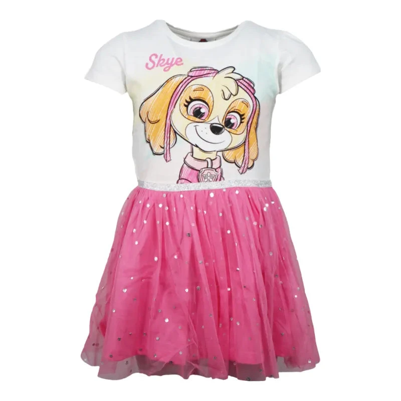 Paw Patrol Skye Kinder Mädchen Kurzarm Tüllkleid Kleid 3 Paw Patrol Skye Kinder Mädchen Kurzarm Tüllkleid Kleid