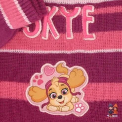 Paw Patrol Skye Kinder Wintermütze Plus Handschuhe -Bekleidung Peripherie paw patrol muts en handschoen roze 2a