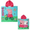 Peppa Pig Peppa Wutz Kinder Mädchen Mikrofaser Badeponcho -Bekleidung Peripherie peppa badeponcho 01