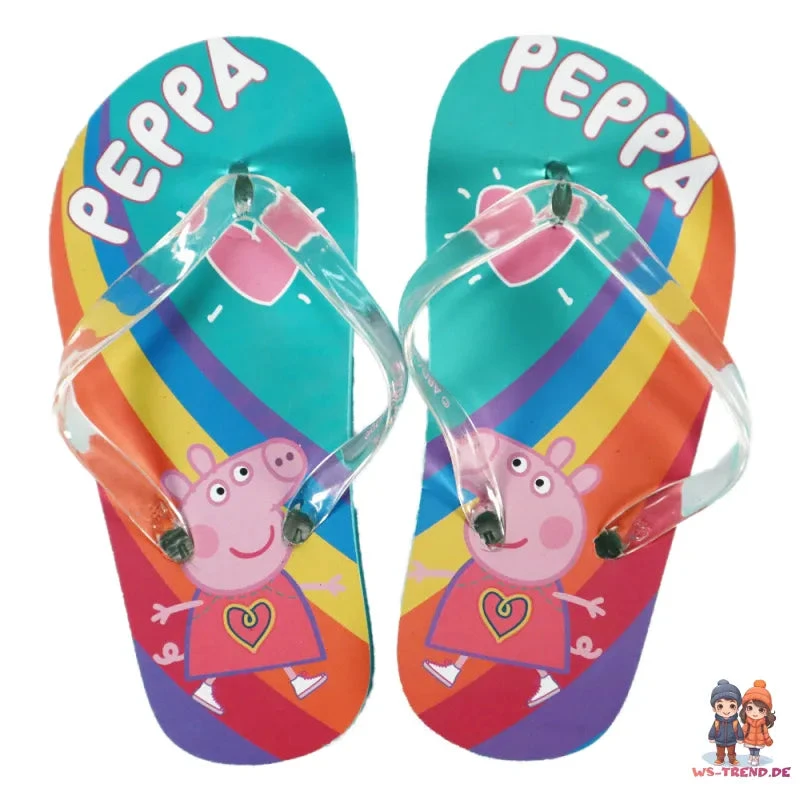 Peppa Pig Wutz Kinder Mädchen FlipFlops Sandalen Latschen Zehentrenner 3 Peppa Pig Wutz Kinder Mädchen FlipFlops Sandalen Latschen Zehentrenner