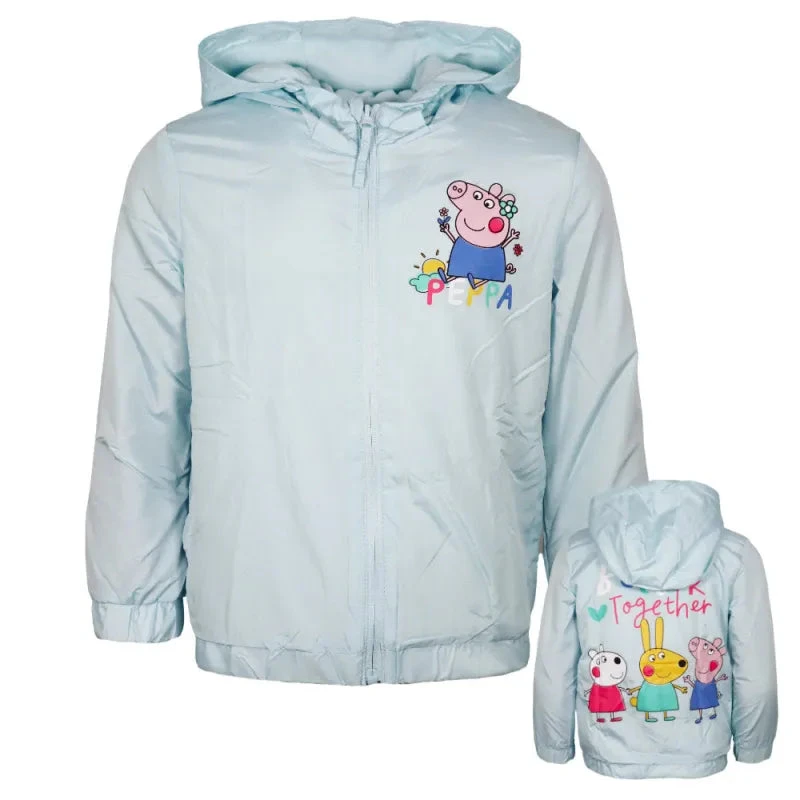 Peppa Pig Wutz Kinder Mädchen Sommerjacke Jacke Mit Kapuze 3 Peppa Pig Wutz Kinder Mädchen Sommerjacke Jacke Mit Kapuze