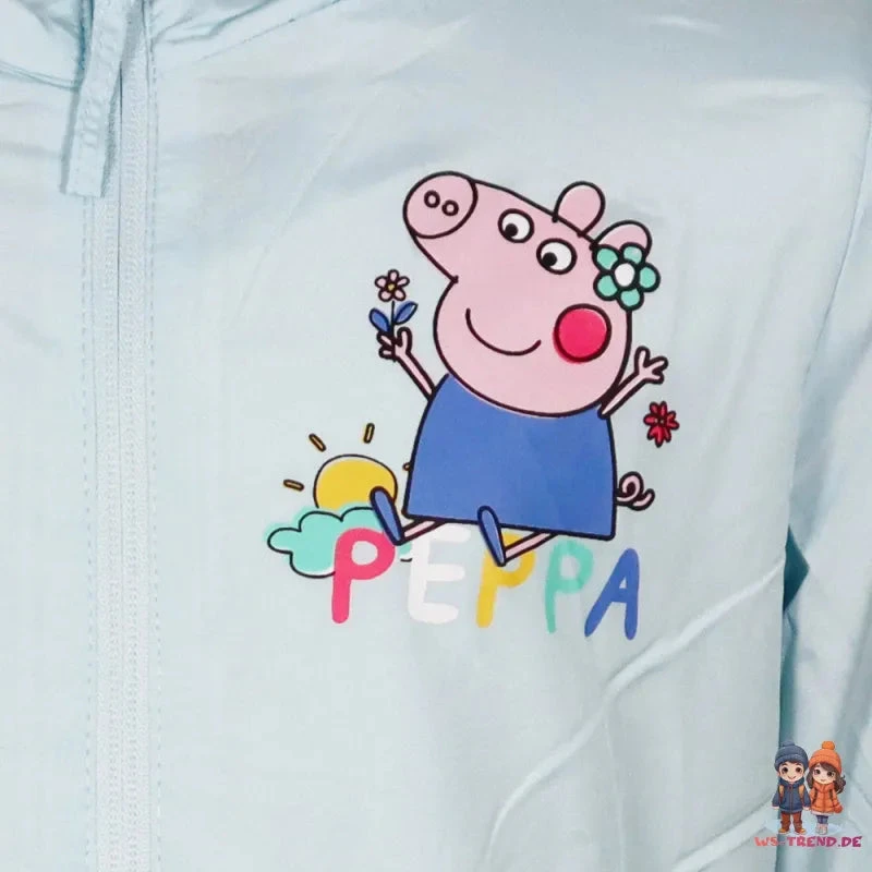 Peppa Pig Wutz Kinder Mädchen Sommerjacke Jacke Mit Kapuze 5 Peppa Pig Wutz Kinder Mädchen Sommerjacke Jacke Mit Kapuze – Bild 3