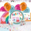 Peppa Wutz Pig XL Geburtstag Kinder Partyset Set 56tlg. -Bekleidung Peripherie peppa mega set