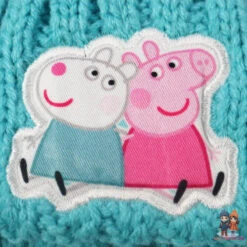 Peppa Wutz Pig Kinder Wintermütze Mütze Bommelmütze Plus Handschuhe 8 Peppa Wutz Pig Kinder Wintermütze Mütze Bommelmütze Plus Handschuhe -Bekleidung Peripherie peppa mutze 01b