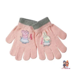 Peppa Wutz Pig Kinder Wintermütze Mütze Bommelmütze Plus Handschuhe 9 Peppa Wutz Pig Kinder Wintermütze Mütze Bommelmütze Plus Handschuhe -Bekleidung Peripherie peppa mutze 01c