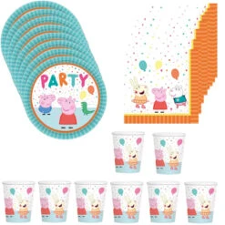 Peppa Wutz Partyset Deko Set 36tlg.