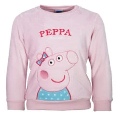 Peppa Pig Peppa Wutz Mädchen Kinder Coral Fleece Pullover Sweater Pulli