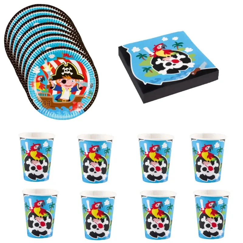 Kleine Piraten Geburtstag Deko Set 36tlg.Partyset 3 Kleine Piraten Geburtstag Deko Set 36tlg.Partyset