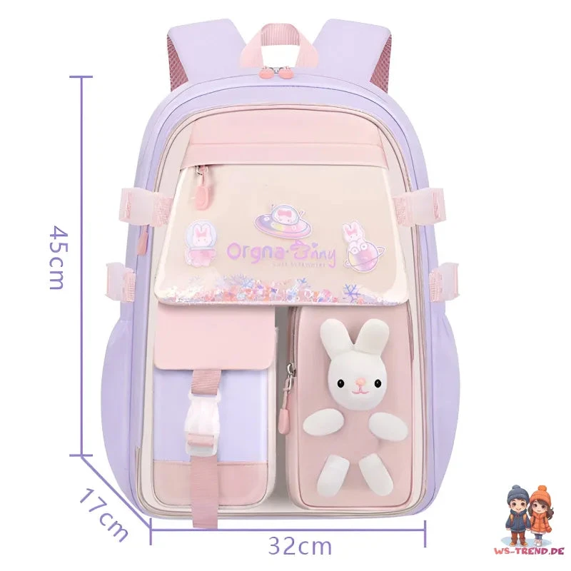 Häschen Hase Mädchen Rucksack Backpack Tasche Schultasche 45 X 32 X 17 Cm 13 Häschen Hase Mädchen Rucksack Backpack Tasche Schultasche 45 X 32 X 17 Cm – Bild 11