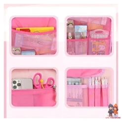 Häschen Hase Mädchen Rucksack Backpack Tasche Schultasche 45 X 32 X 17 Cm 27 Häschen Hase Mädchen Rucksack Backpack Tasche Schultasche 45 X 32 X 17 Cm -Bekleidung Peripherie plecak rabbit sweet szkolny uniwersalny kieszonki odblaski pl163fio 5