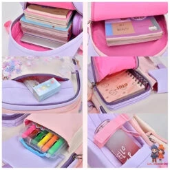 Häschen Hase Mädchen Rucksack Backpack Tasche Schultasche 45 X 32 X 17 Cm 29 Häschen Hase Mädchen Rucksack Backpack Tasche Schultasche 45 X 32 X 17 Cm -Bekleidung Peripherie plecak rabbit sweet szkolny uniwersalny kieszonki odblaski pl163fio 7