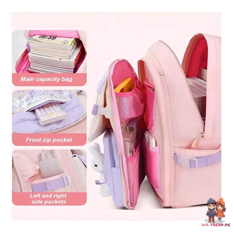 Häschen Hase Mädchen Rucksack Backpack Tasche Schultasche 45 X 32 X 17 Cm 19 Häschen Hase Mädchen Rucksack Backpack Tasche Schultasche 45 X 32 X 17 Cm – Bild 17