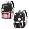Puschel Mädchen Rucksack Backpack Tasche Schultasche 46 X 29 X 16 Cm -Bekleidung Peripherie plecak sportowy szkolny uniwersalny z brelokiem i usb pl156cz 0